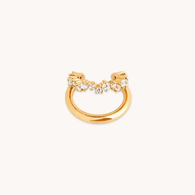 Astrid & Miyu Illusion Spiral earcuff doré