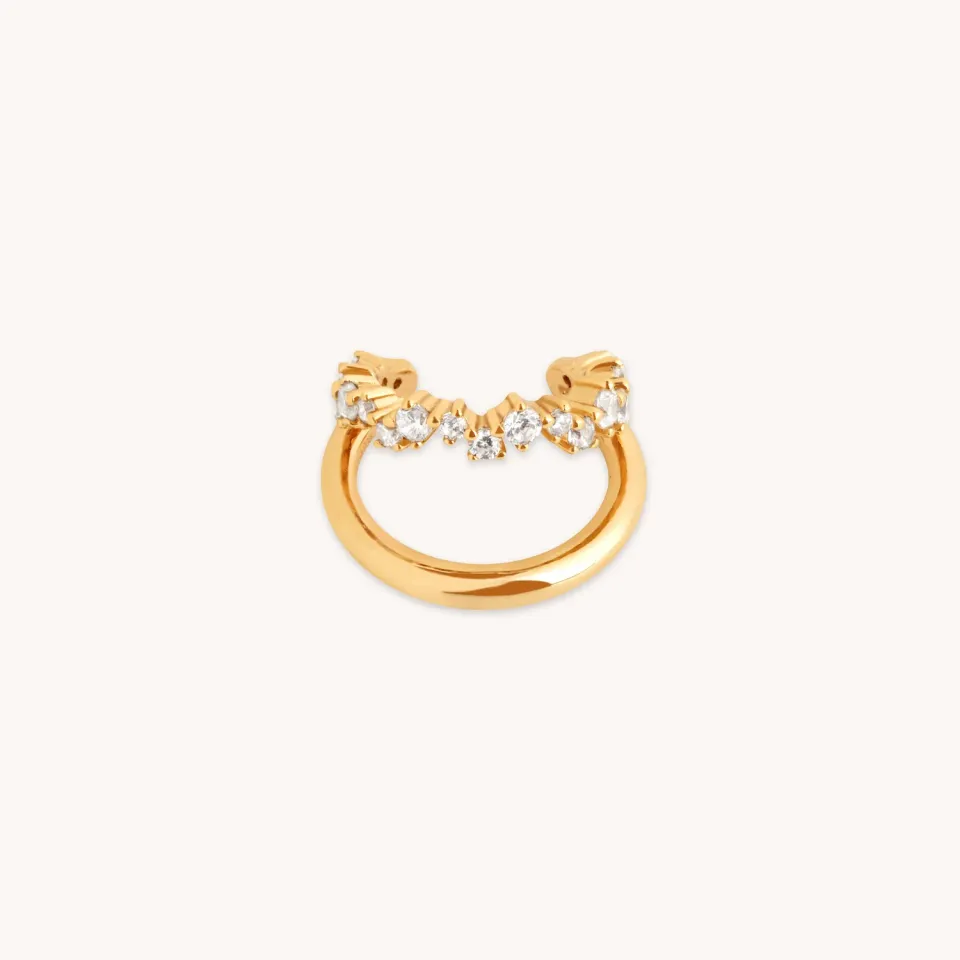 Astrid & Miyu Illusion Spiral earcuff doré
