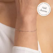 Astrid & Miyu Miyu Story Chain bracelet or blanc massif