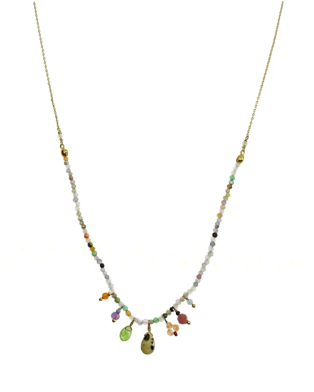 Le Fourbi de Capucine P32 collier jaspe améthyste