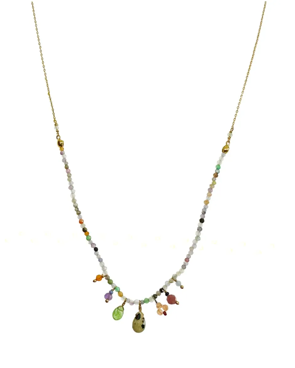 Le Fourbi de Capucine P32 collier jaspe améthyste