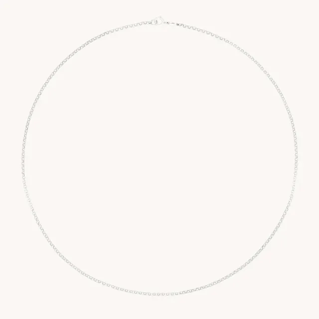 Astrid & Miyu Chelsea Chain collier or blanc massif