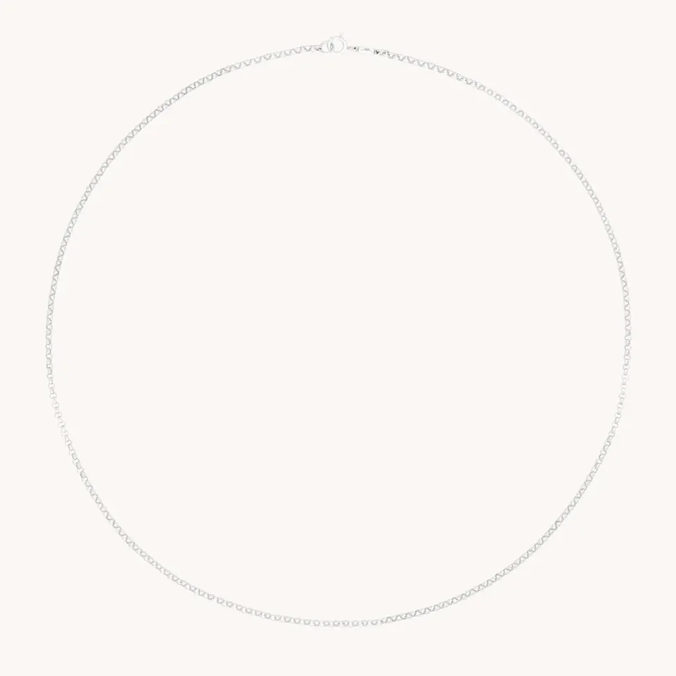 Astrid & Miyu Chelsea Chain collier or blanc massif