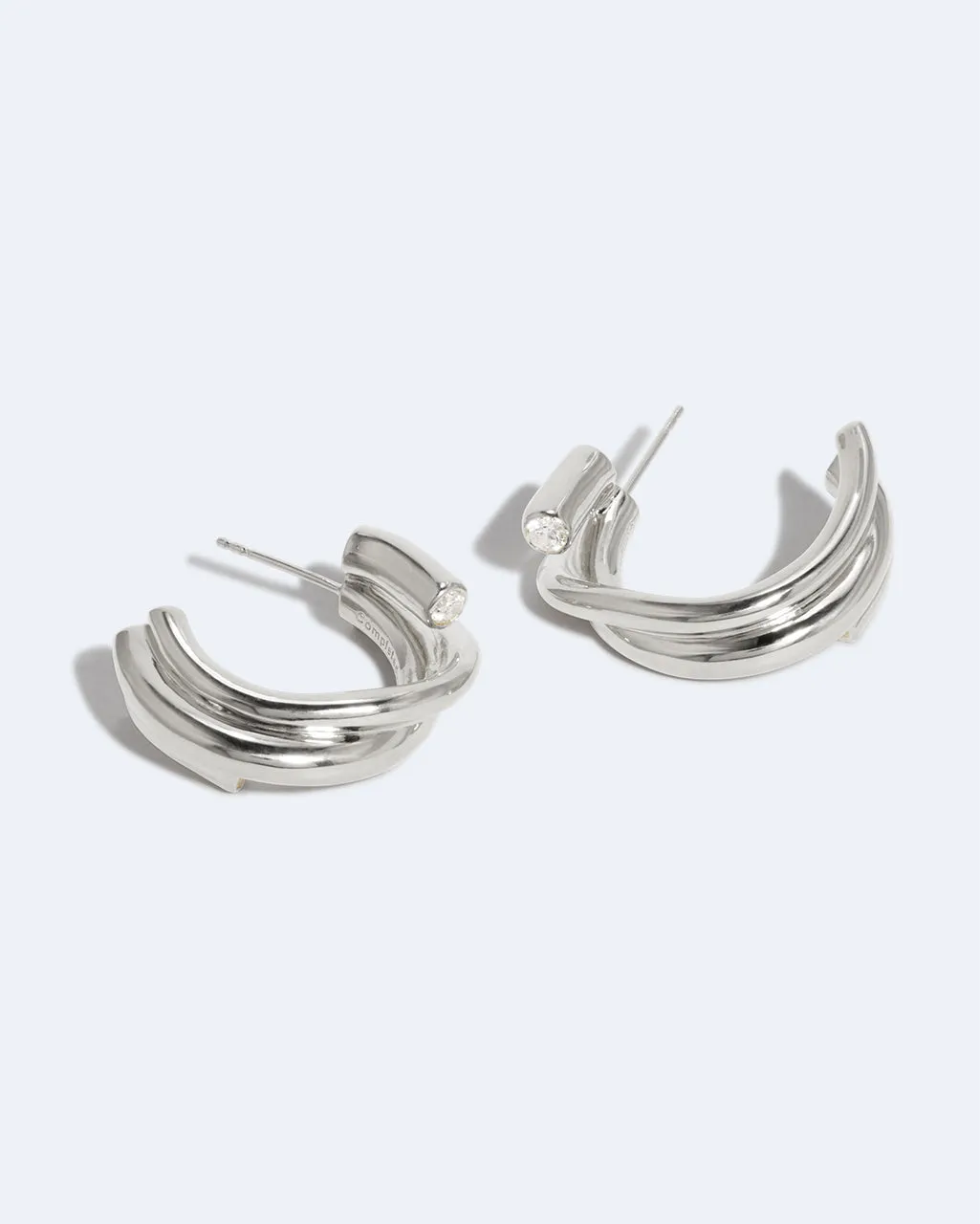 Completedworks What Time Left Behind boucles d’oreilles zirconia argent