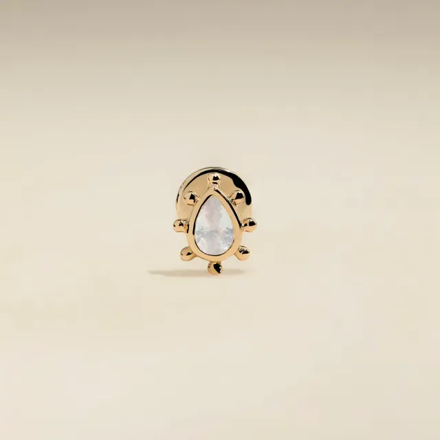 Astrid & Miyu Moonstone Beaded piercing or massif