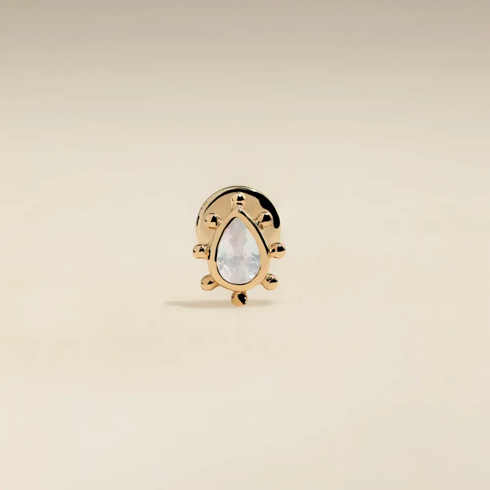 Astrid & Miyu Moonstone Beaded piercing or massif