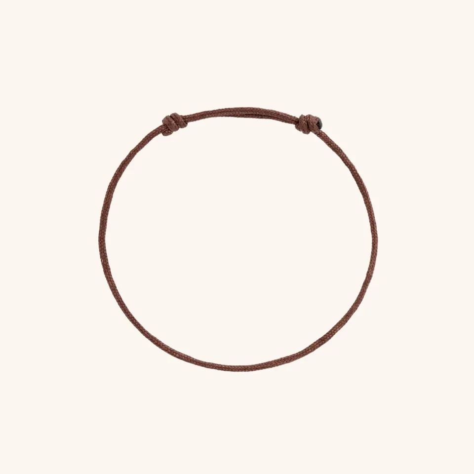Astrid & Miyu Story Strand bracelet marron tressé