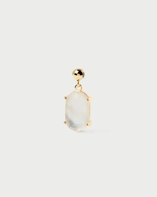 PDPAOLA Intuition Charm breloque nacre blanche