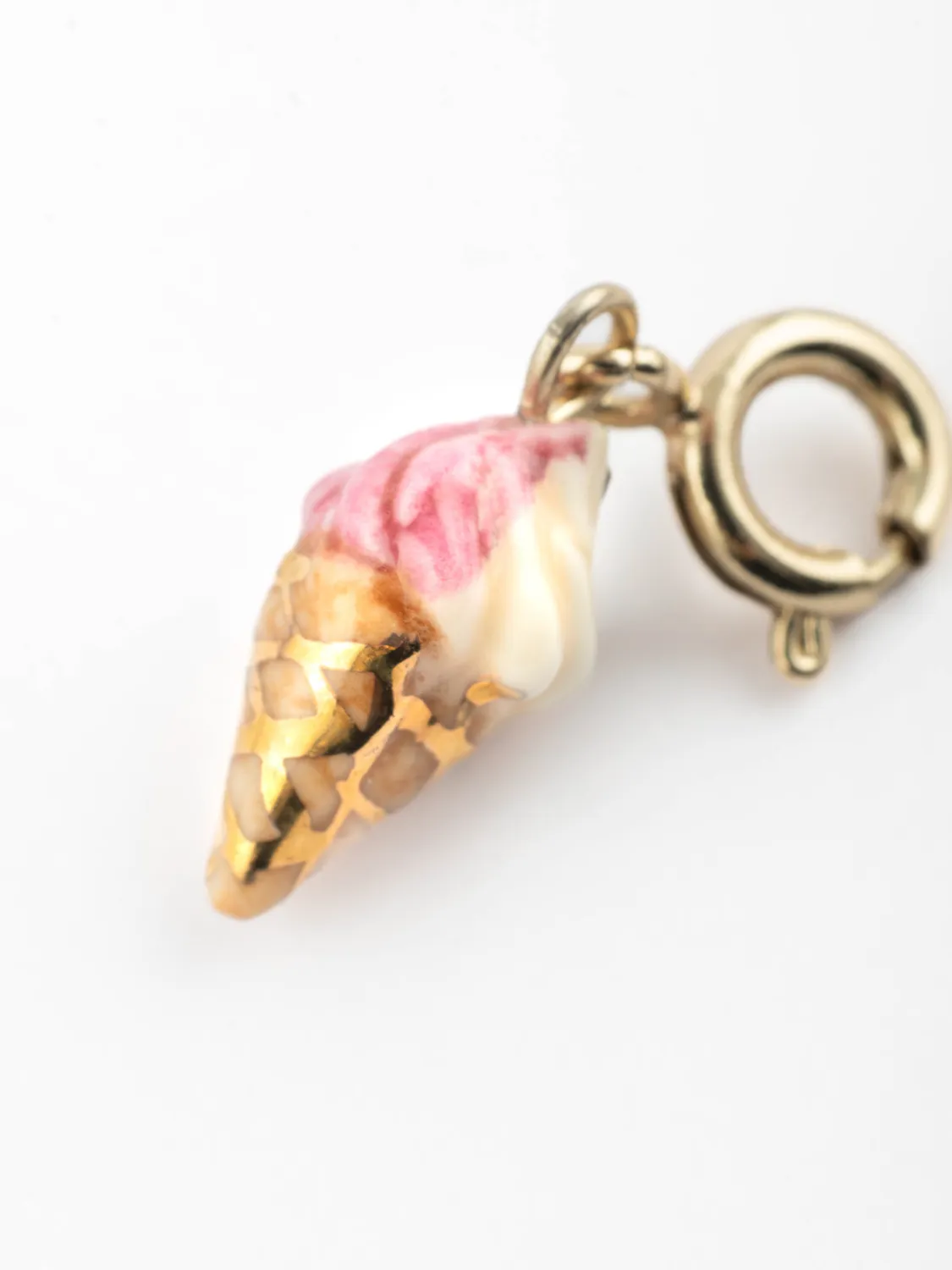 Nach Bijoux Candy Glace charm's porcelaine dorée