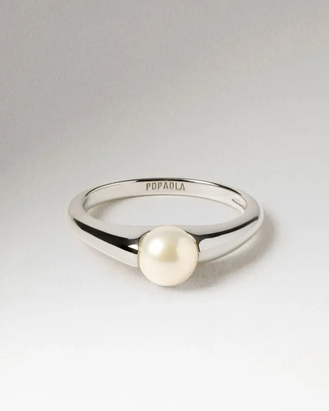 PDPAOLA La Perla Maris bague quartz blanc