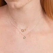 Astrid & Miyu March Aquamarine Collier or massif mars