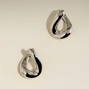 Astrid & Miyu Molten Large créoles argent