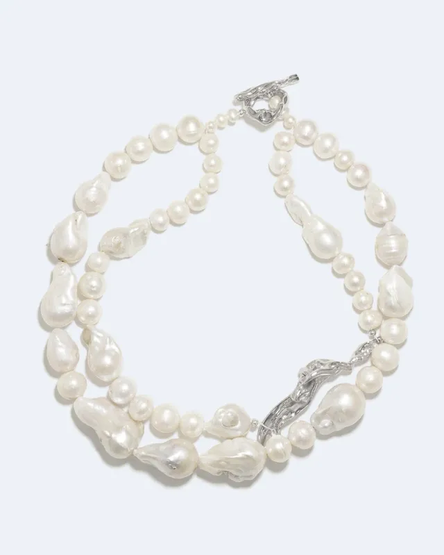 Completedworks Foraging collier perles argent recyclé