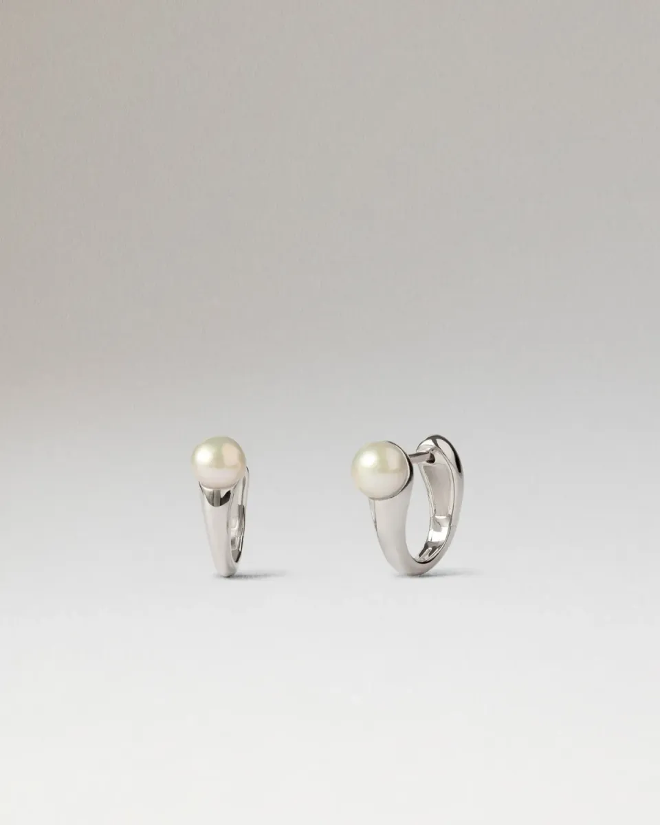 PDPAOLA La Perla Ondine créoles perle 13 mm