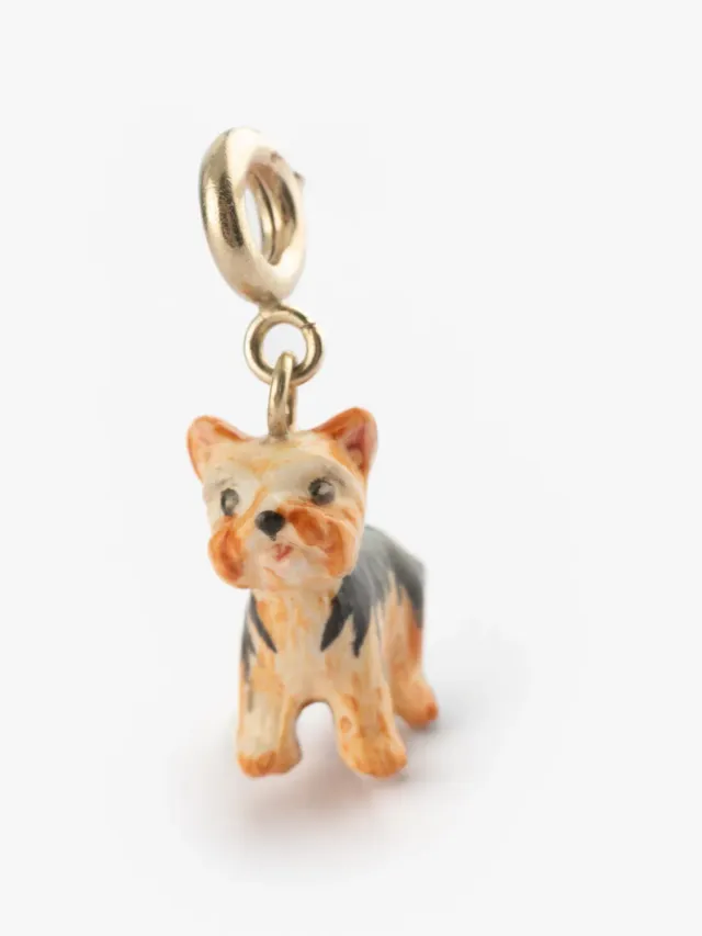 Nach Bijoux chien Yorkshire charm's porcelaine 2,7 cm