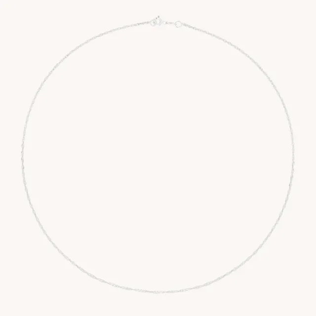 Astrid & Miyu Bold Astrid Chain collier or blanc massif