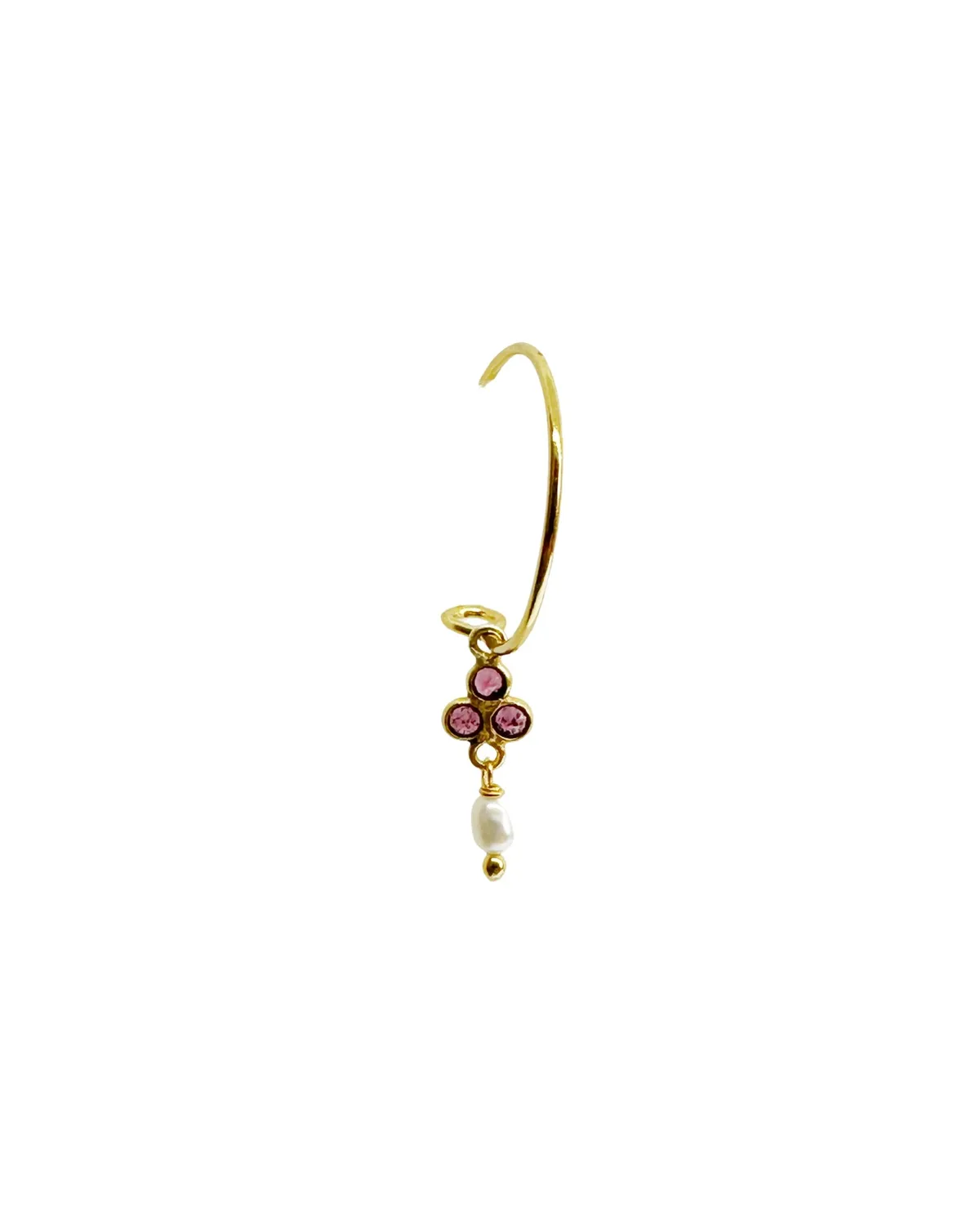 Le Fourbi de Capucine N50 boucles d'oreilles grenat