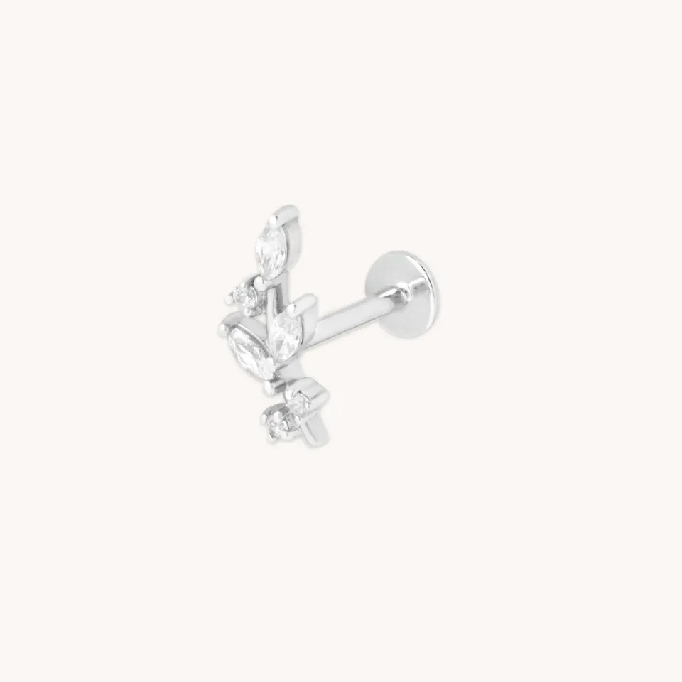 Astrid & Miyu Botanical piercing or blanc floral