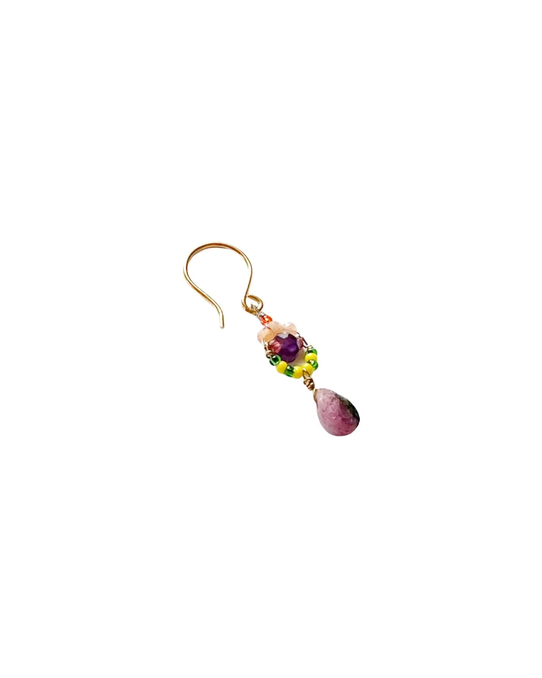 Le Fourbi de Capucine A1 boucles d'oreilles multi-pierres