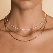 Astrid & Miyu Illusion Double Chain collier doré double
