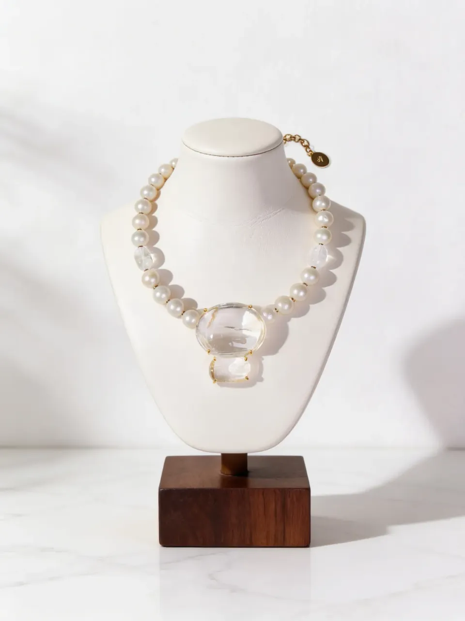 Philippe Ferrandis collier pièce unique cristal perles