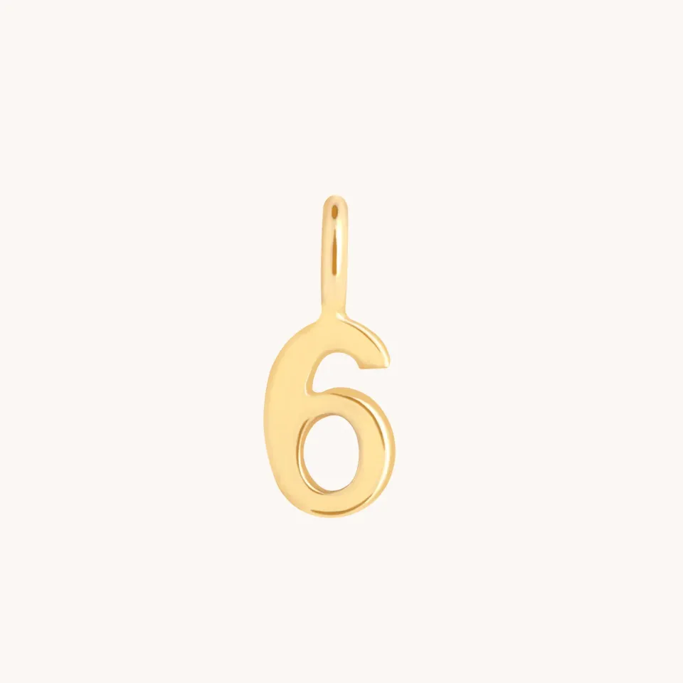 Astrid & Miyu 6 charm breloque or 9 carats