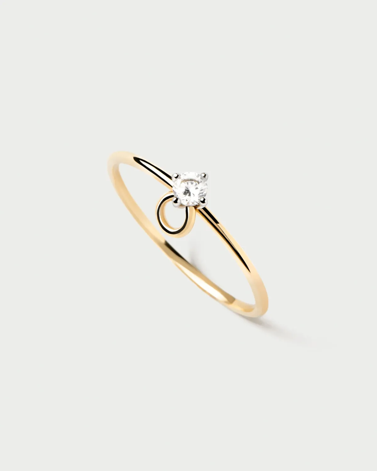 PDPAOLA Ari bague solitaire diamant or taille 12