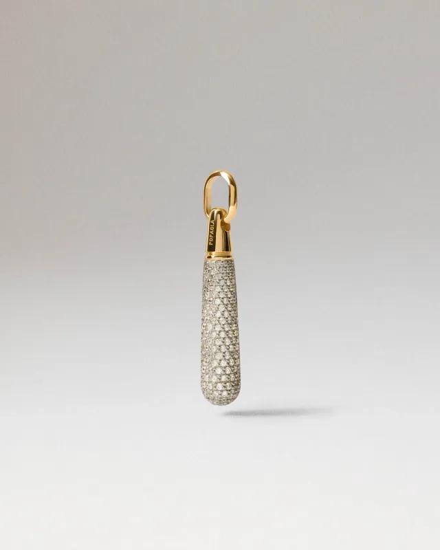 PDPAOLA Icons Pavé Large Drop pendentif doré