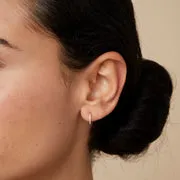 Astrid & Miyu Pavé Seamless 1,2 mm piercing anneau or blanc