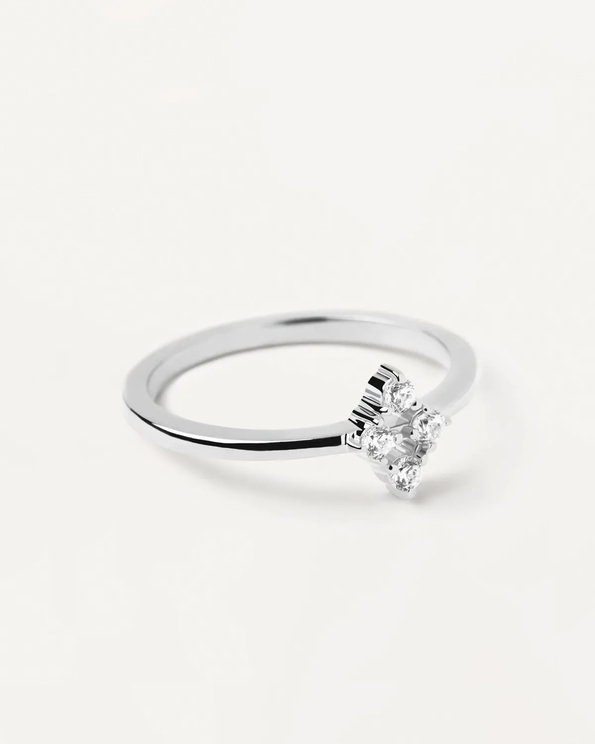 PDPAOLA Arda bague argent zirconia fine