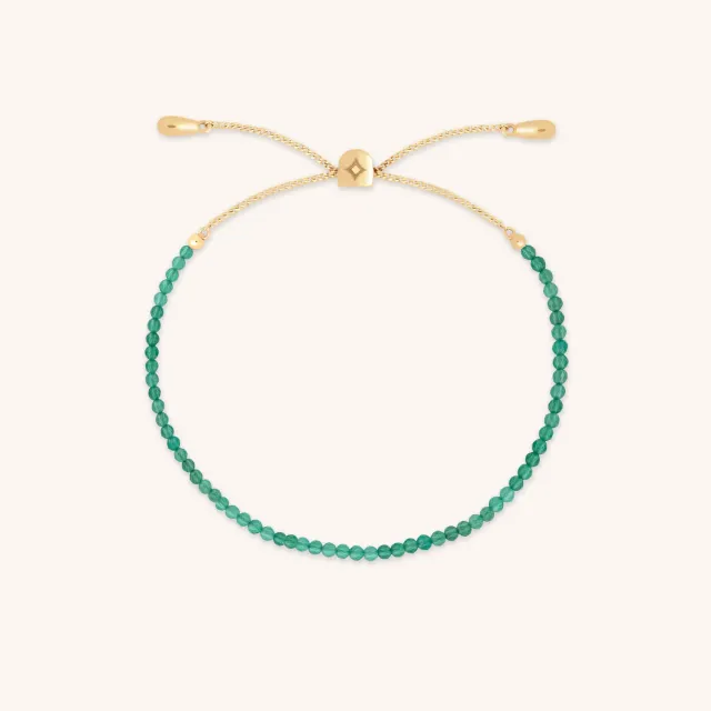 Astrid & Miyu Agate May bracelet or massif agate