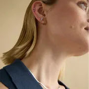 Astrid & Miyu Crystal Marquise Cluster piercing titane platine