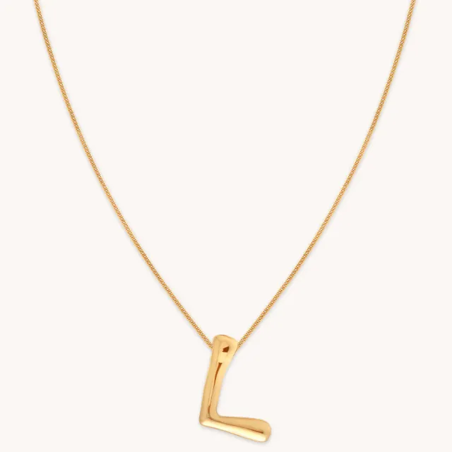 Astrid & Miyu L Initial Bold collier or initiale L
