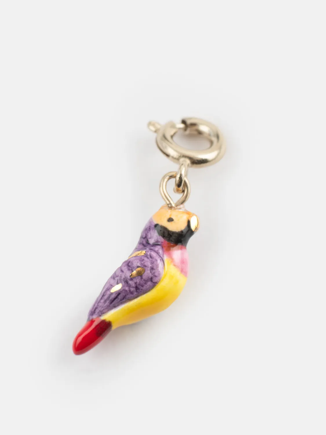Nach Bijoux Diamant de Gould charms oiseau porcelaine