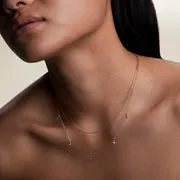 Astrid & Miyu Starfish Double Chain collier doré