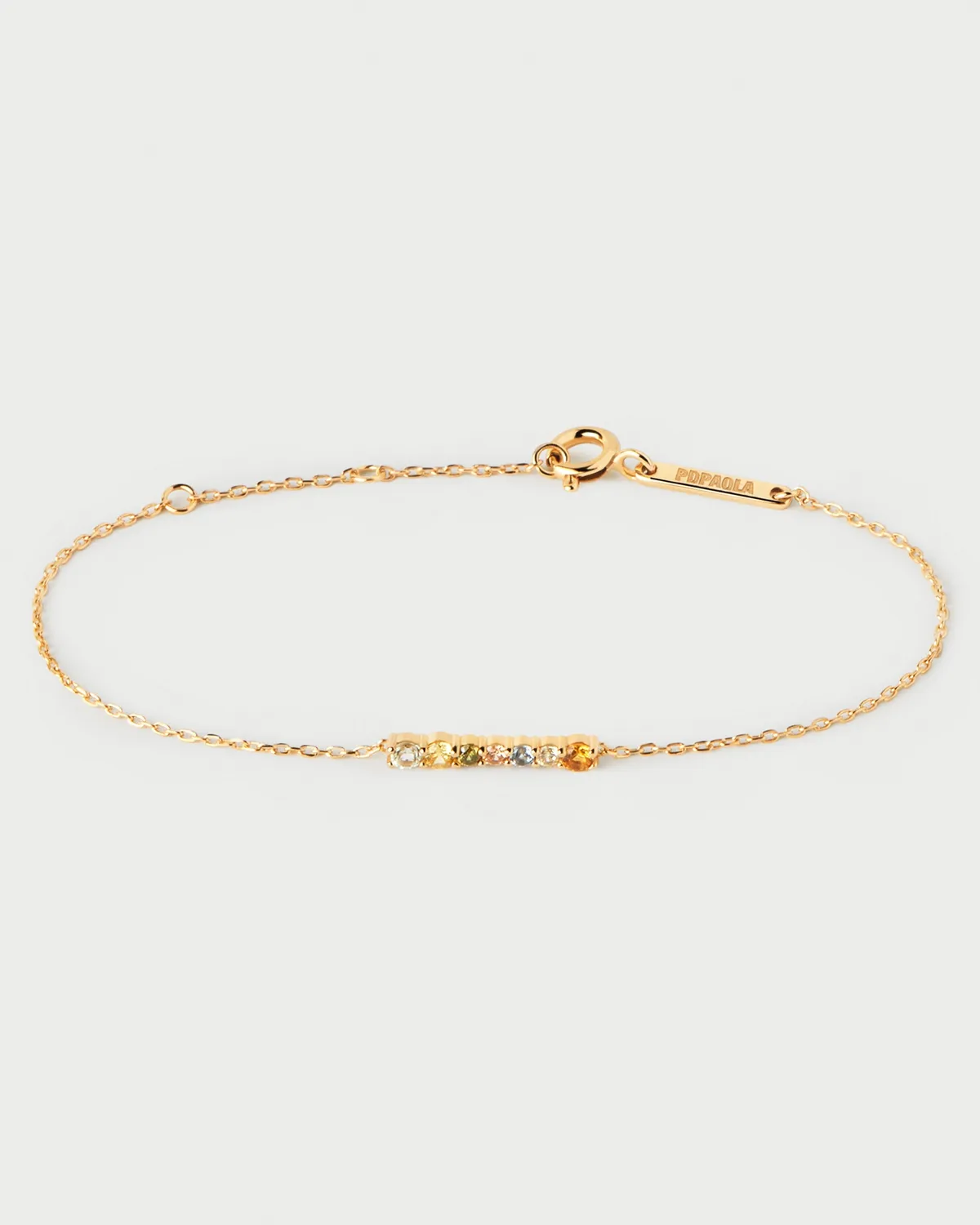 PDPAOLA Rainbow bracelet multicolore zircones
