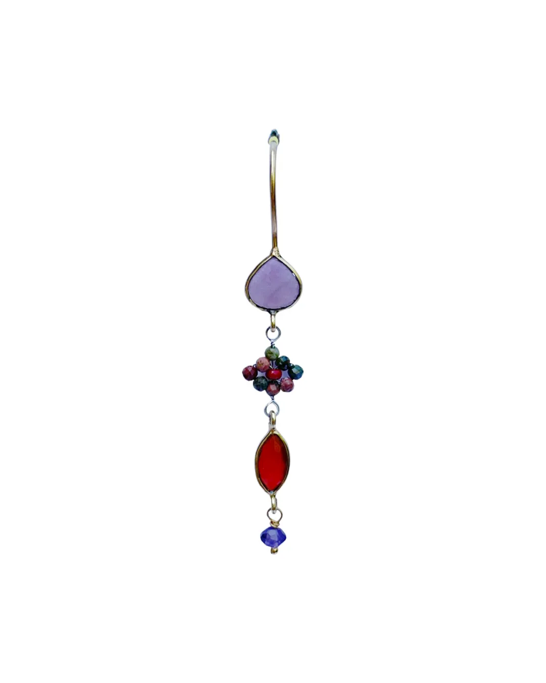 Le Fourbi de Capucine LF58 boucles d'oreilles rubis jaspe