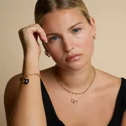 Astrid & Miyu Orbit Crystal Pendant collier or cristal