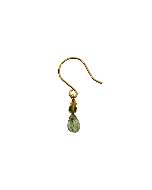 Le Fourbi de Capucine LF33 boucles d'oreilles laiton doré 2,3 cm