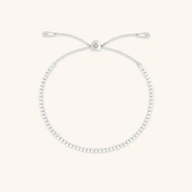 Astrid & Miyu Beaded bracelet or blanc perlé