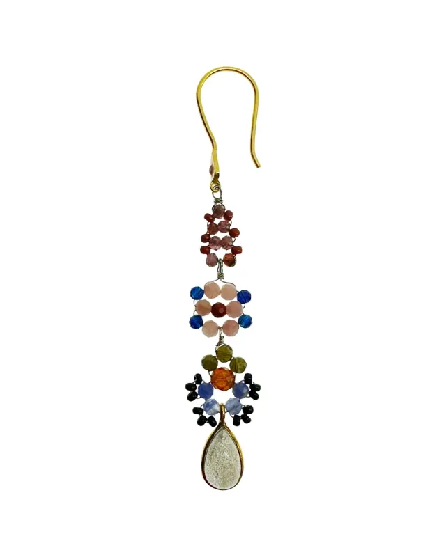 Le Fourbi de Capucine P17 boucles d'oreilles labradorite
