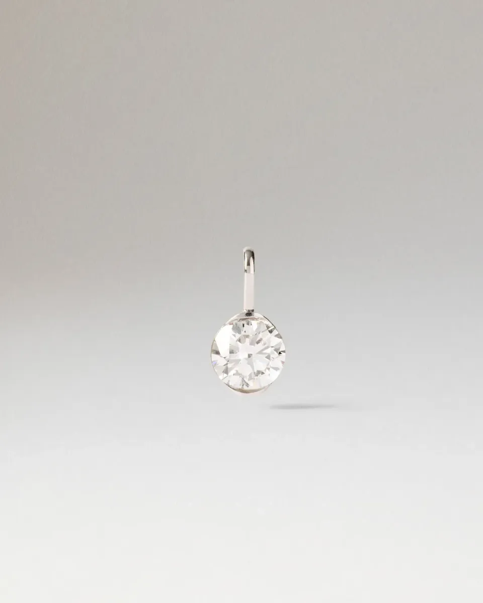 PDPAOLA Grace pendentif diamant 0,5 ct or blanc
