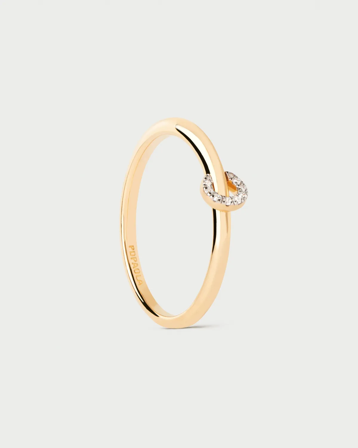 PDPAOLA Loop bague or diamants 0,03 carat