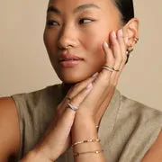 Astrid & Miyu Molten Illusion Pearl bague argent perle
