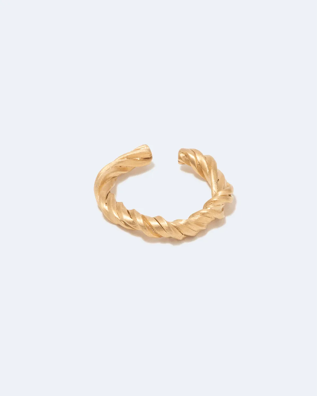 Completedworks Deep State ear cuff tissé vermeil doré