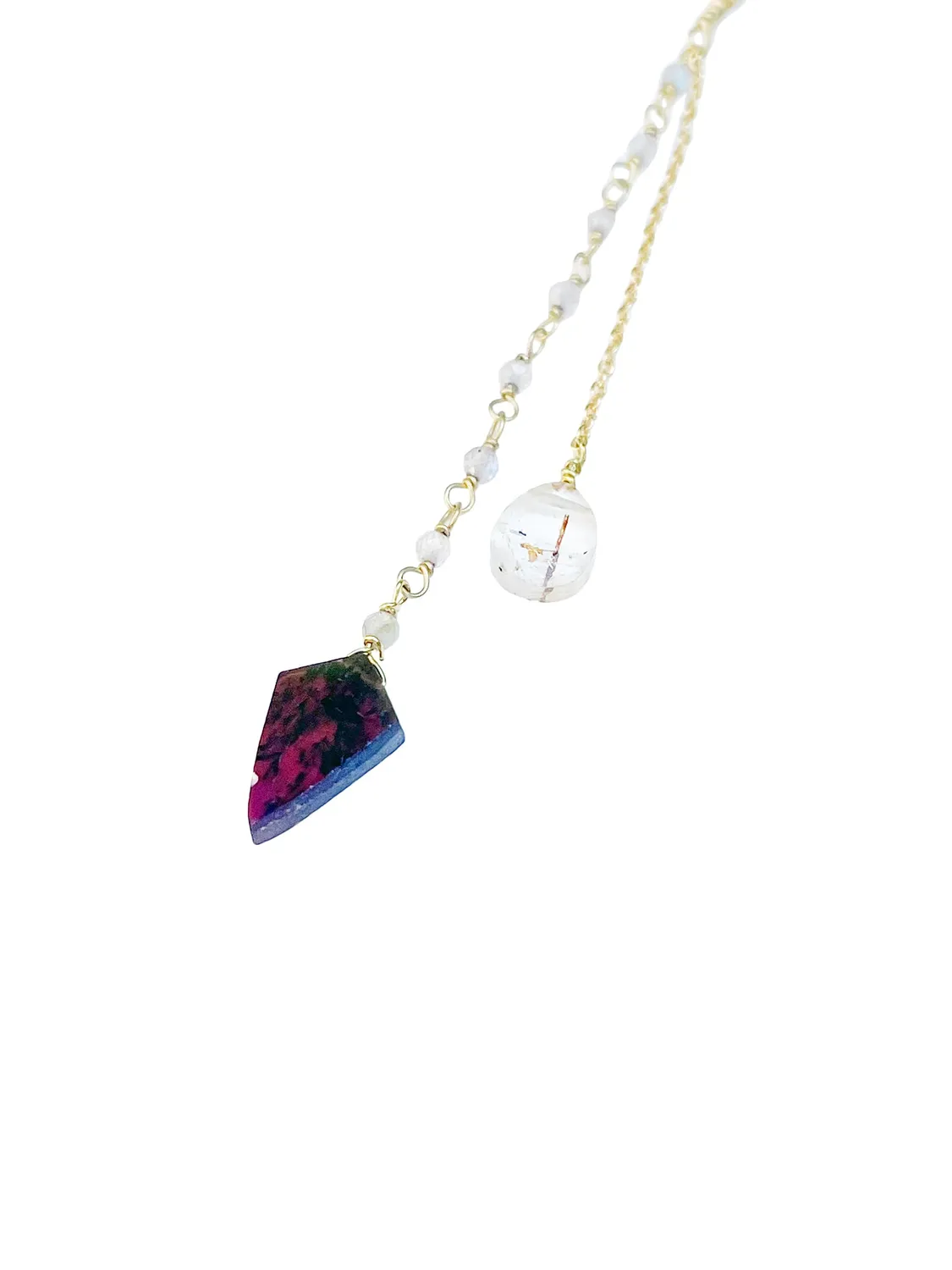 Le Fourbi de Capucine FDC397 boucles d'oreilles grenat
