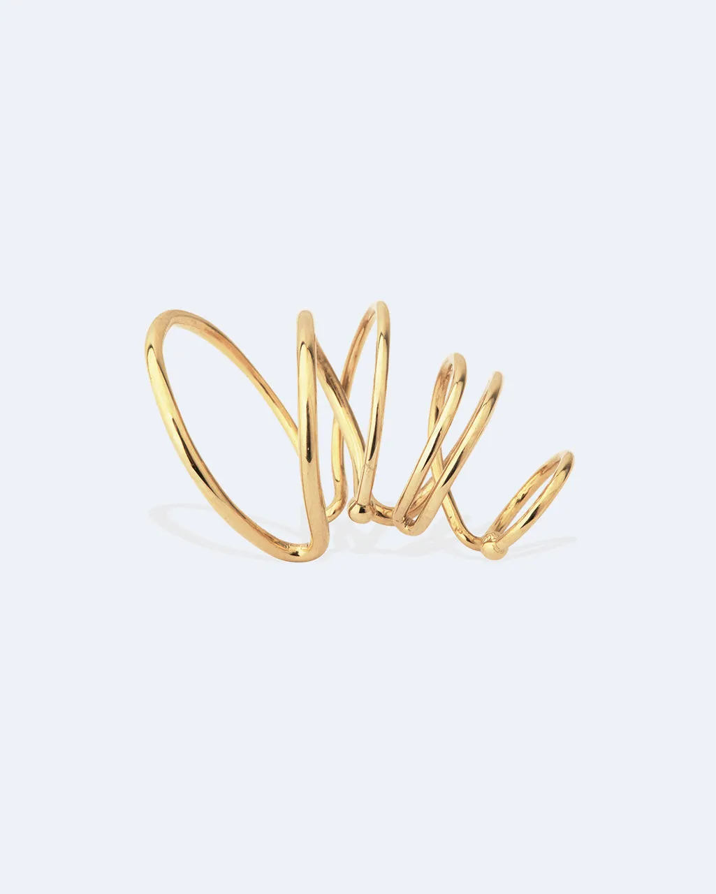Completedworks Bend in the River ear cuff vermeil doré