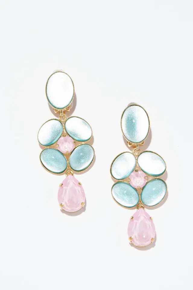 Philippe Ferrandis Sorbet boucles d'oreilles clips émaillées