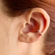 Astrid & Miyu Crystal Ear Cuff manchette argent