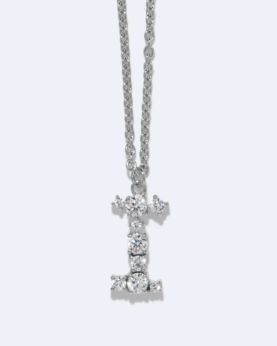 Completedworks Glitchy I pendentif zircon rhodié
